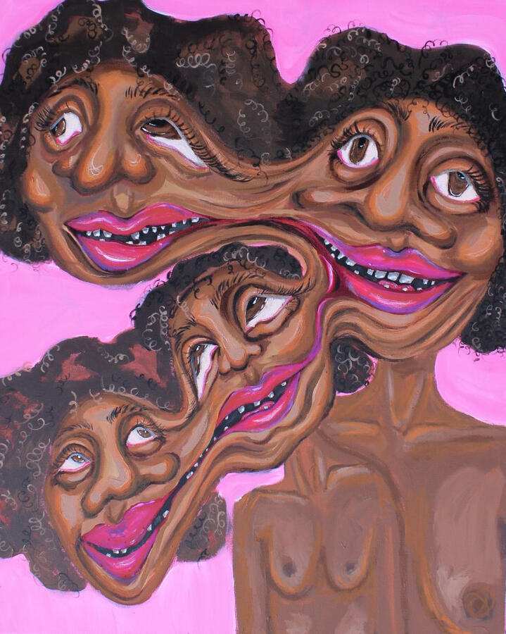 &quot;Uneinigkeit&quot; mixed Media auf Leinwand 80x100cm