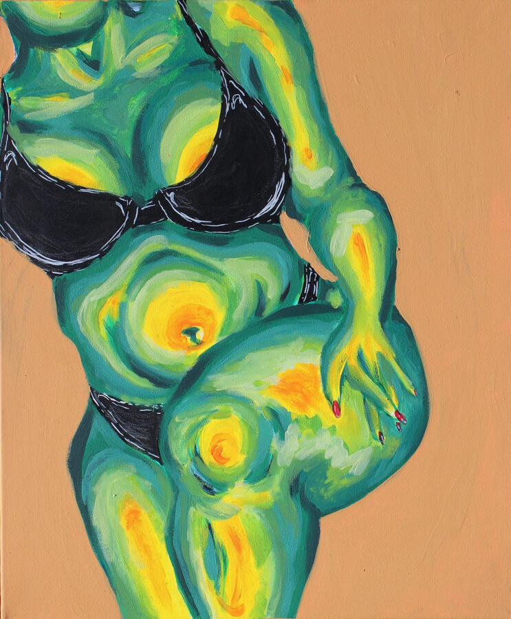 &quot;Slay away pt2&quot; Acryl auf Leinwand 50x70cm