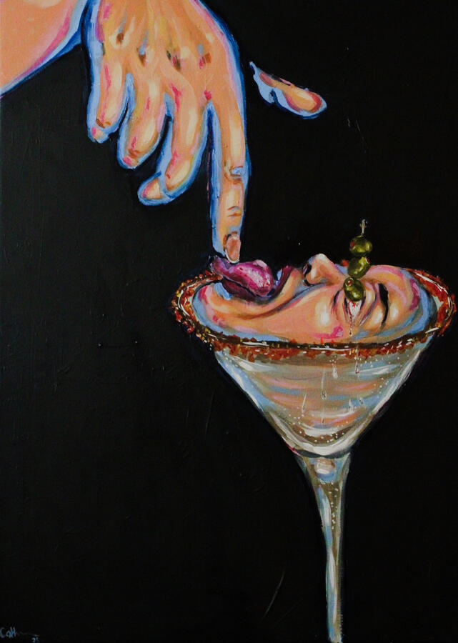 &quot;Dirty Martini&quot; Acryl auf Leinwand 50x70cm